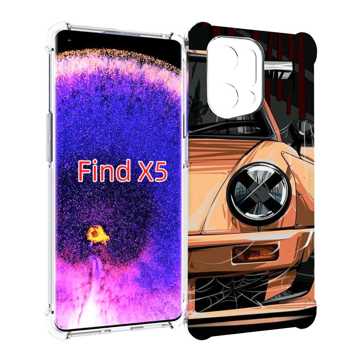 

Чехол MyPads Порш мужской для Oppo Find X5, Прозрачный, Tocco