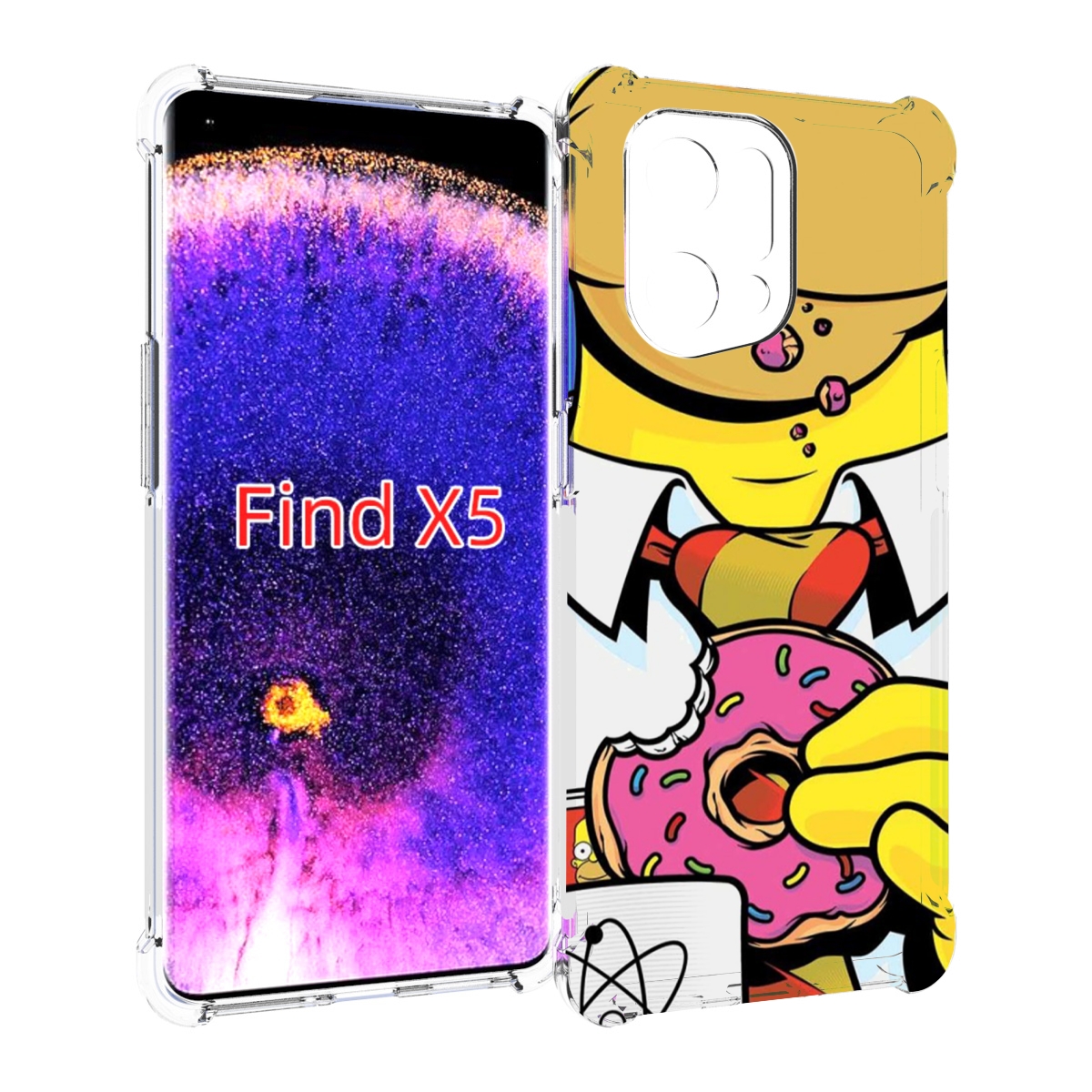 

Чехол MyPads Пончик для Oppo Find X5, Прозрачный, Tocco