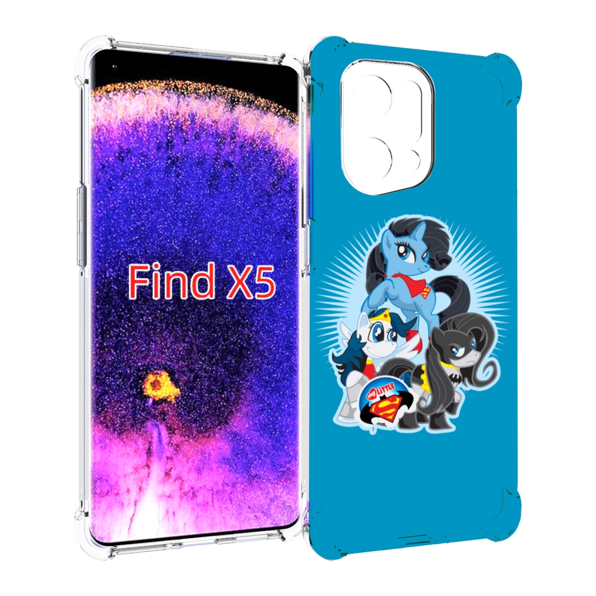 

Чехол MyPads Пони-литл для Oppo Find X5, Прозрачный, Tocco