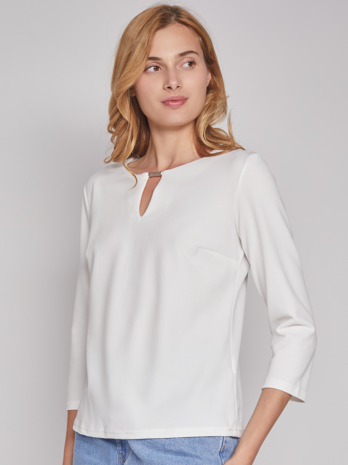 

Блуза женская Zolla 222311159012 белая XL, 222311159012