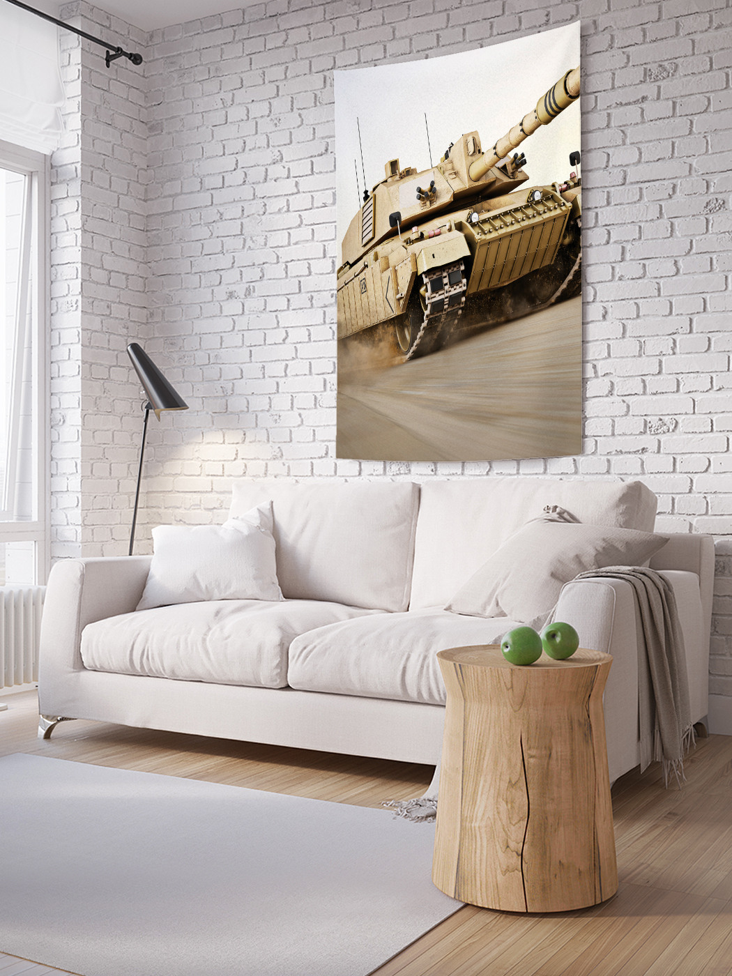 

Вертикальное фотопанно на стену JoyArty Быстрый танк 150x200 см, Быстрый танк