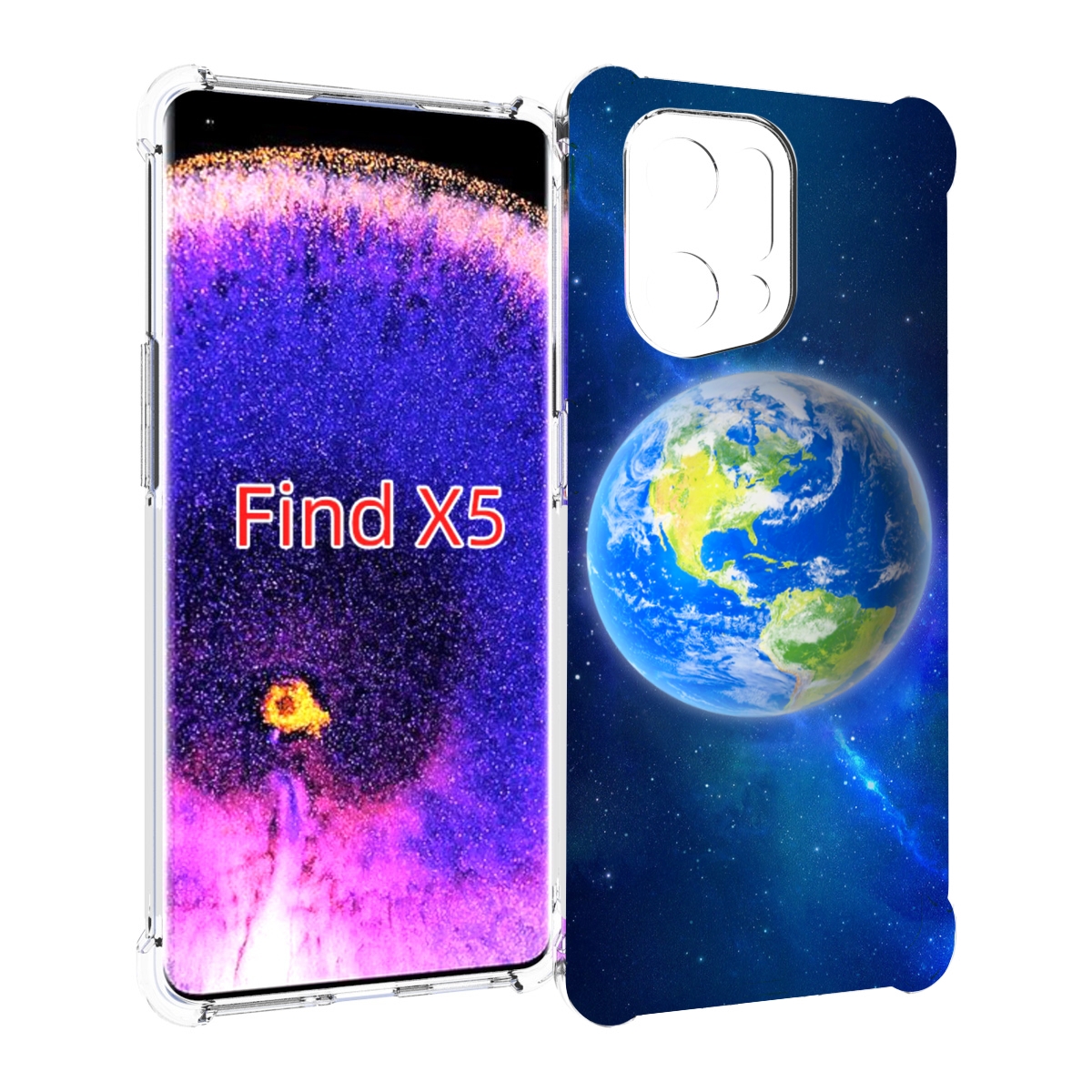 

Чехол MyPads Планета-Земля для Oppo Find X5, Прозрачный, Tocco