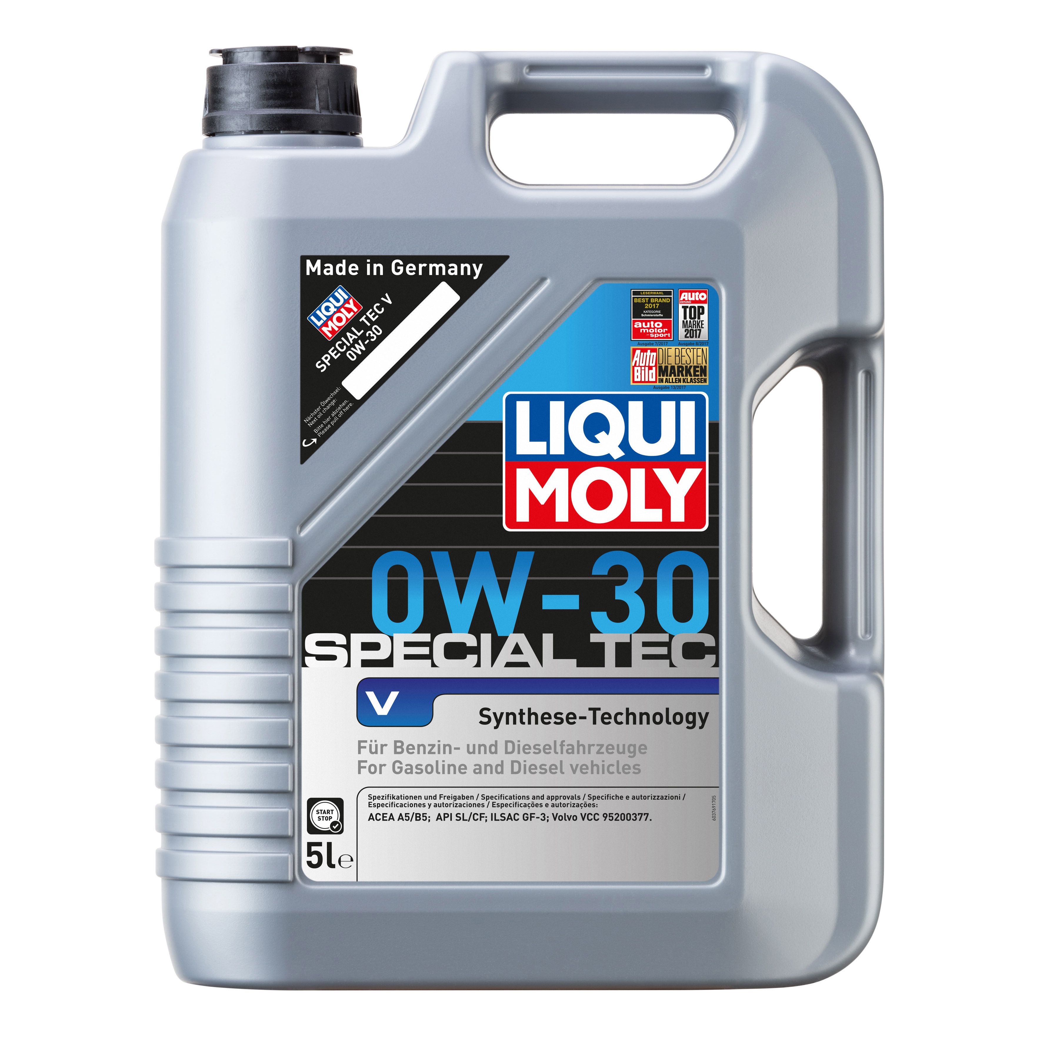 

Моторное масло LIQUI MOLY Special Tec V 0W30 5л