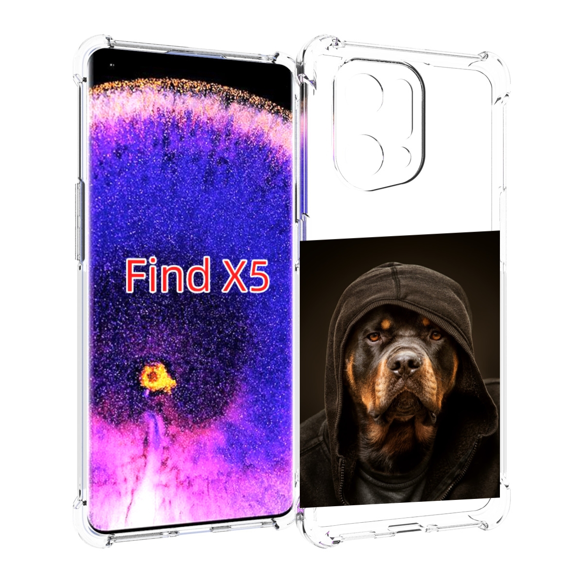 

Чехол MyPads Пес-барбос для Oppo Find X5, Прозрачный, Tocco