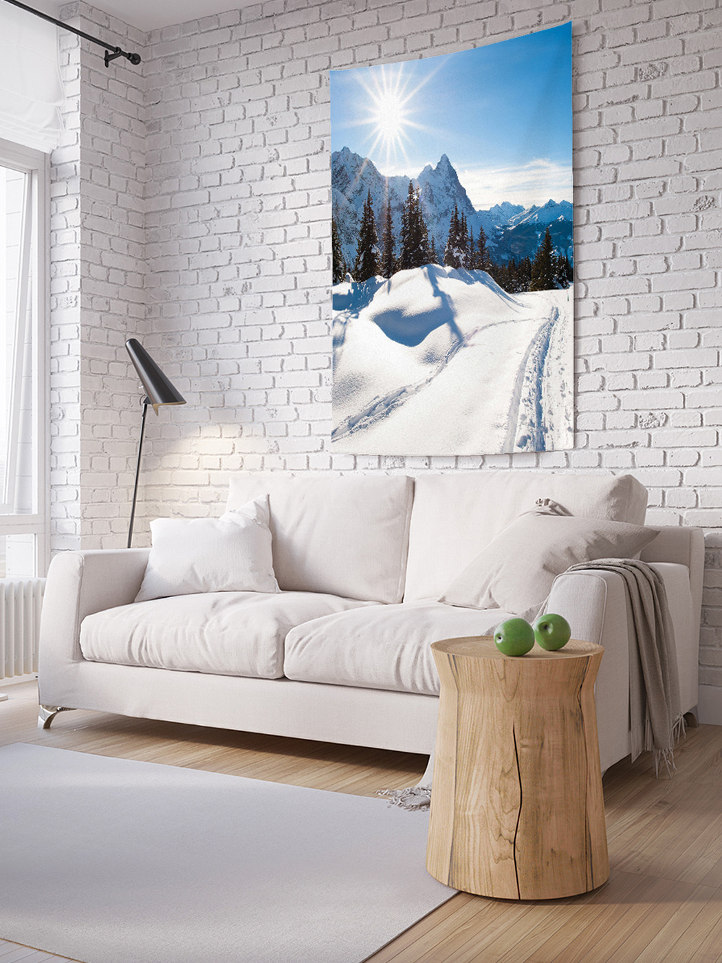 

Вертикальное фотопанно на стену JoyArty Снежные холмы 150x200 см, Снежные холмы
