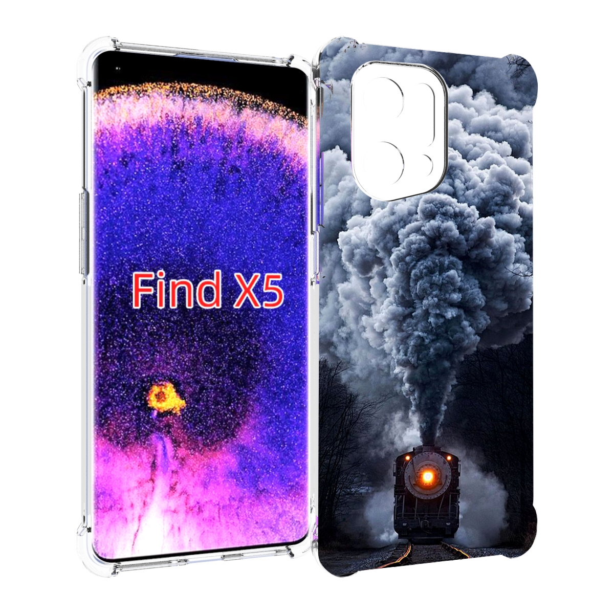 

Чехол MyPads Паровоз для Oppo Find X5, Прозрачный, Tocco