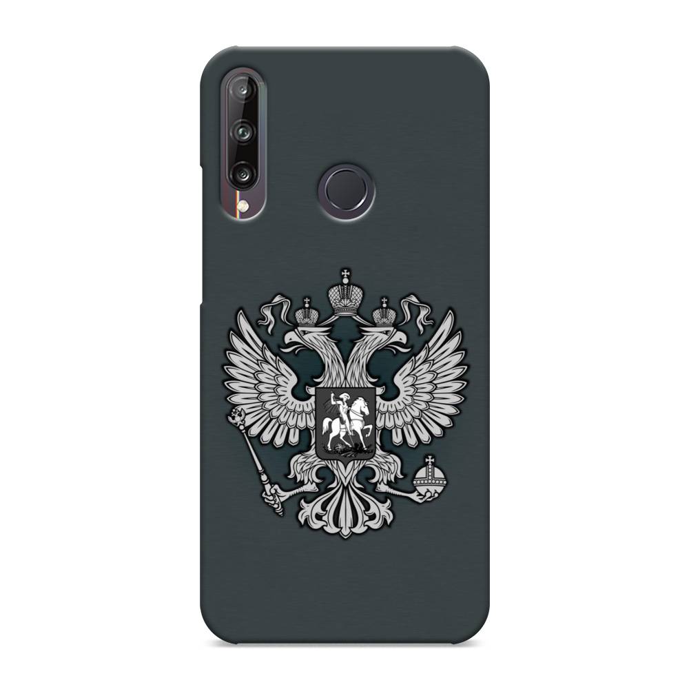 фото Чехол awog "герб россии серый" для huawei y7p