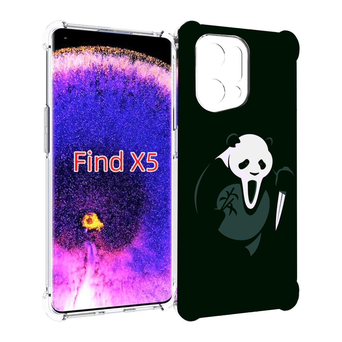 

Чехол MyPads Панда-крик для Oppo Find X5, Прозрачный, Tocco
