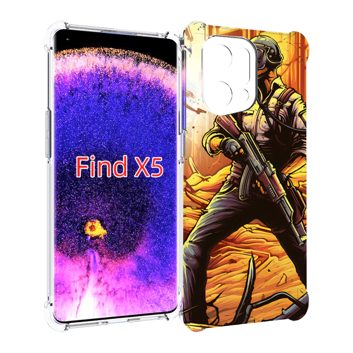 

Чехол MyPads Пабг для Oppo Find X5, Прозрачный, Tocco