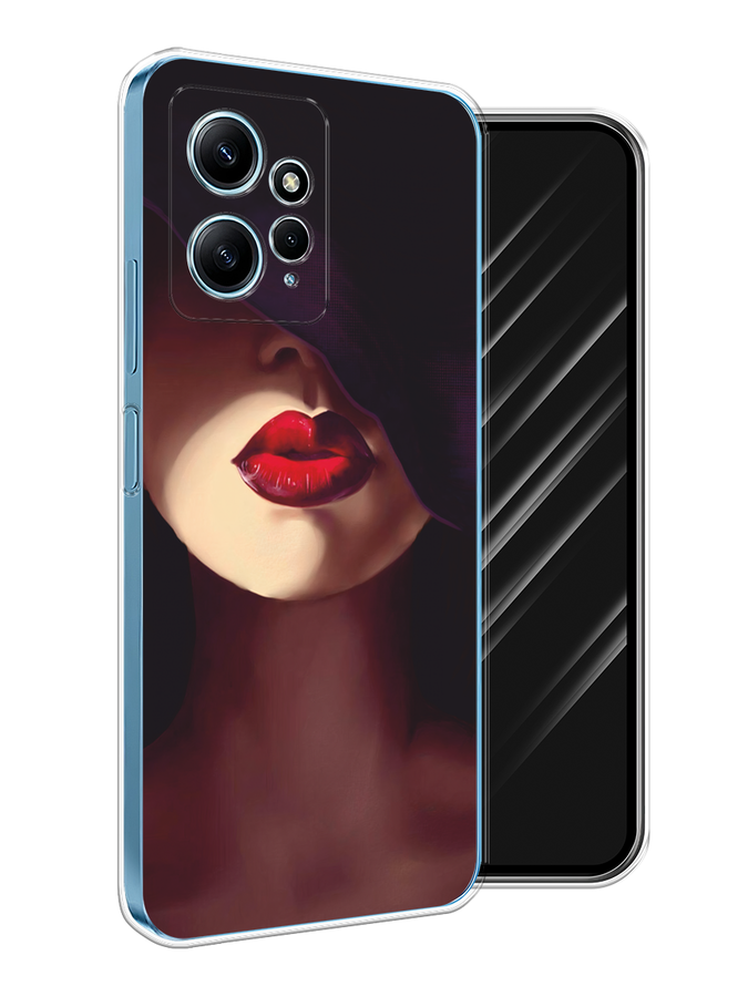 

Чехол Awog на Xiaomi Redmi Note 12 4G "Красные губы", Черный;бежевый;красный, 318350-1