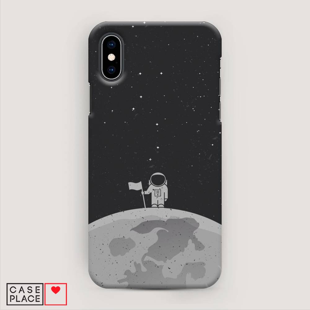 

Пластиковый чехол "Первый на Луне" на Apple iPhone X (10), 11020-3