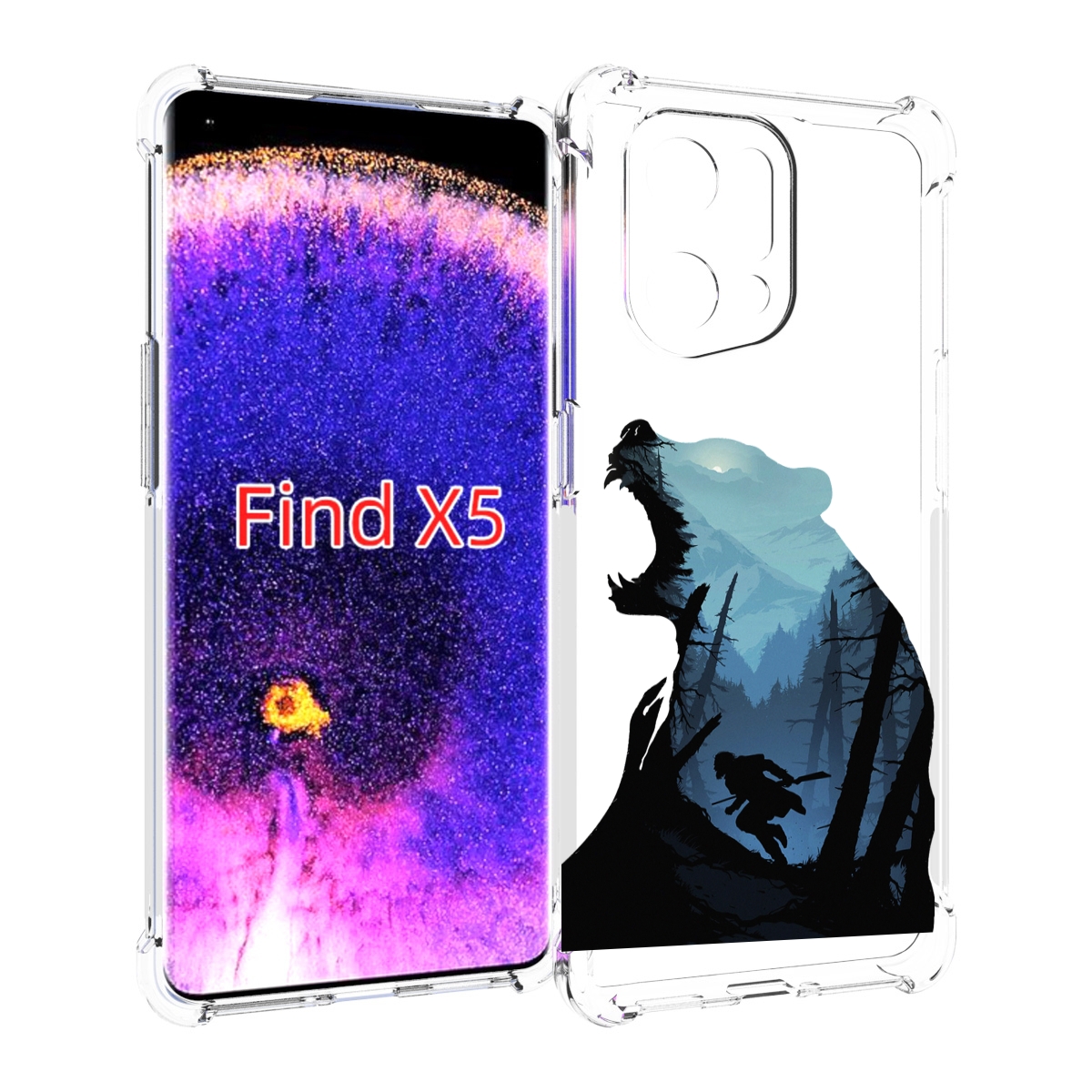 

Чехол MyPads Ночной-медведь для Oppo Find X5, Прозрачный, Tocco