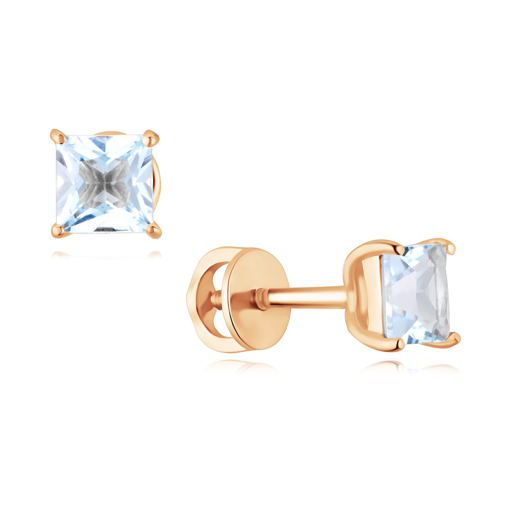 

Серьги из золота ADAMAS 21041821/01-А50-659, топаз, 21041821/01-А50-659