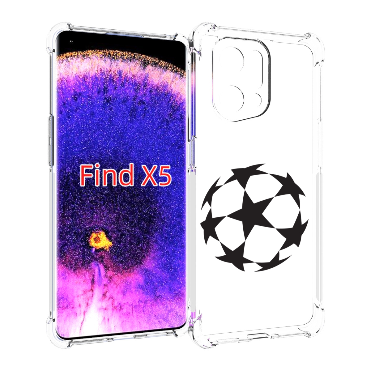 

Чехол MyPads Мячик для Oppo Find X5, Прозрачный, Tocco