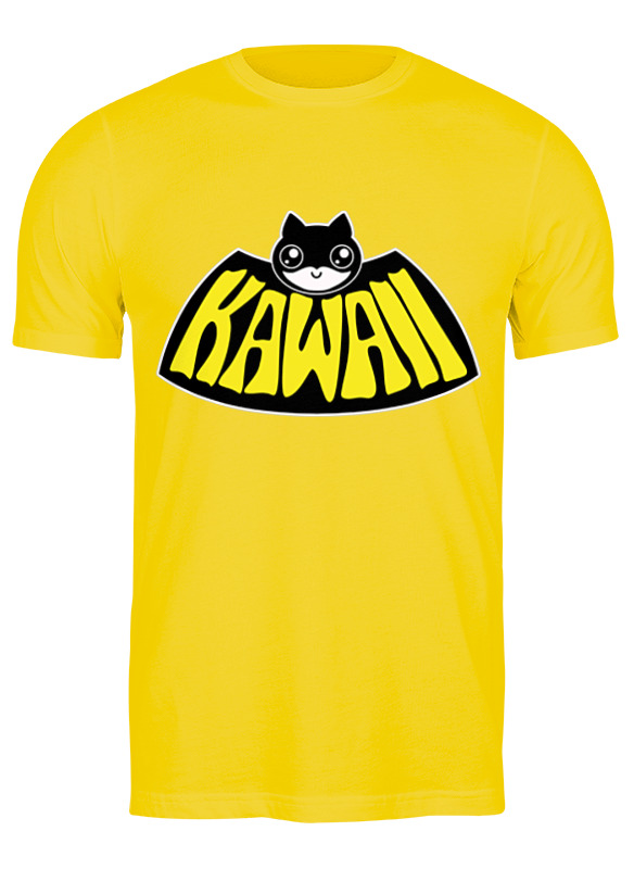 

Футболка мужская Printio Kawaii x batman желтая XL, Желтый, Kawaii x batman