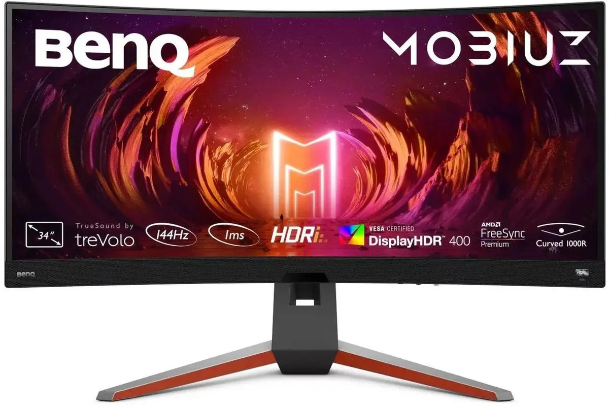 

34" Монитор BenQ MOBIUZ EX3410R серый 144Hz 3440x1440 VA, MOBIUZ EX3410R