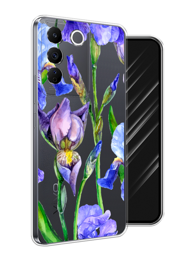 

Чехол Awog на Vivo V27e "Синие ирисы", Фиолетовый;голубой;зеленый, 268350-1