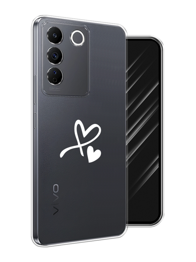 

Чехол Awog на Vivo V27e "Сердечко минимализм", Белый, 268350-1