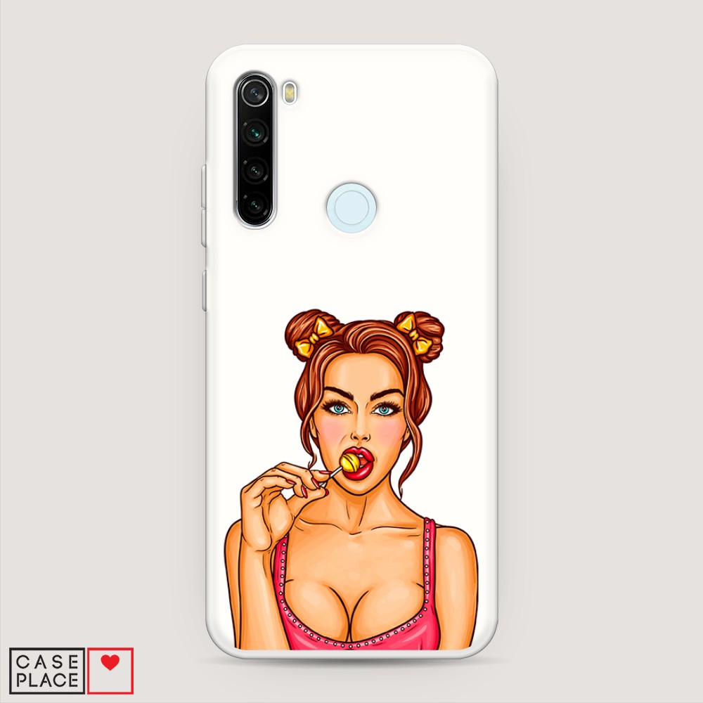 

Матовый силиконовый чехол "Вкусный леденец" на Xiaomi Redmi Note 8T