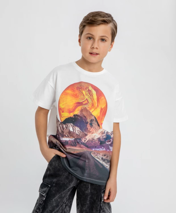 

Футболка Button Blue 124BBBJC12020800, бежевый, 140, 124BBBJC12020800