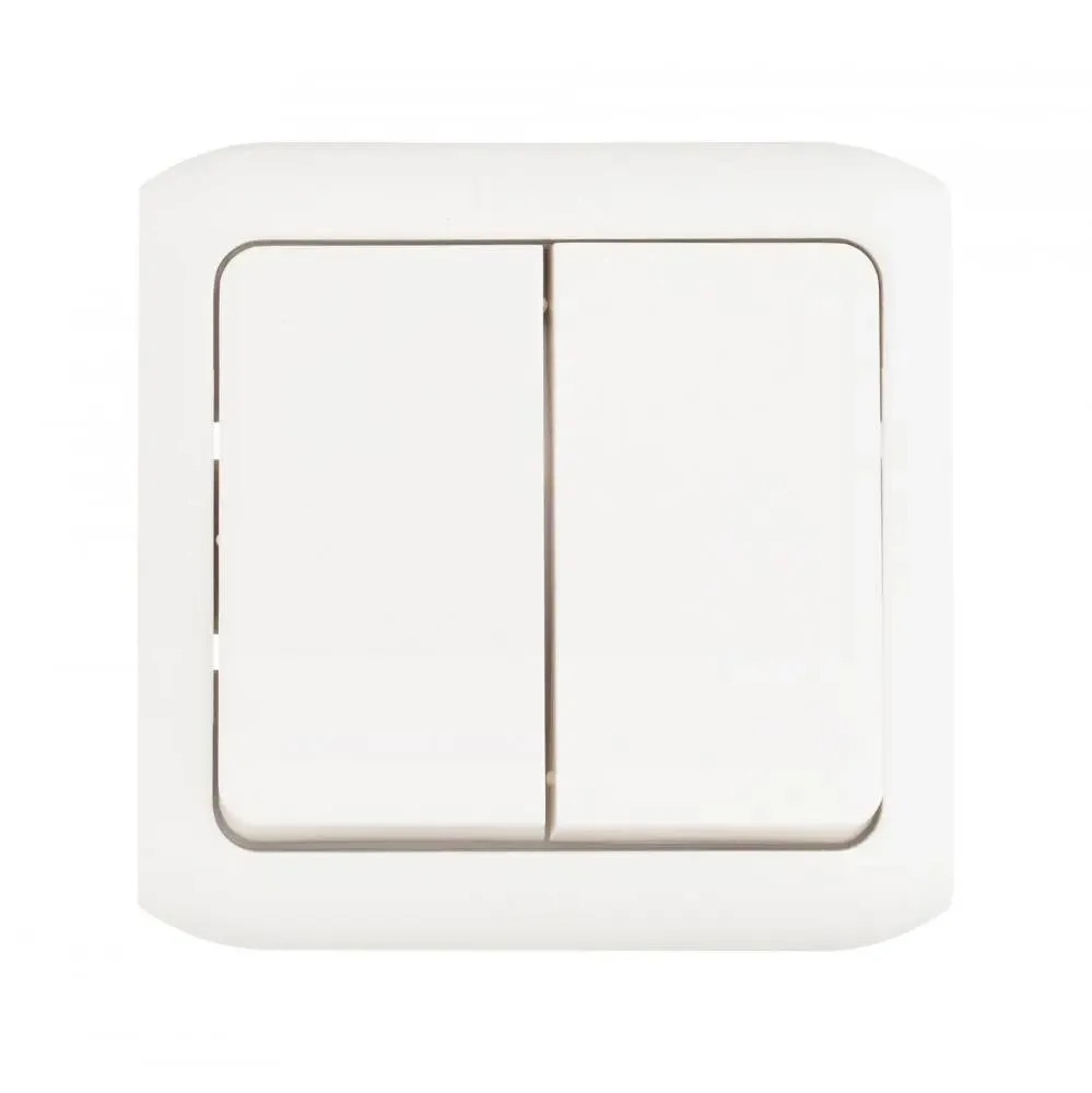 

Выключатель Legrand Quteo 2-клавишный, установка открытая, IP44, белый 782302, Выключатель Legrand Quteo 2-клавишный, установка открытая, IP44, белый [782302]