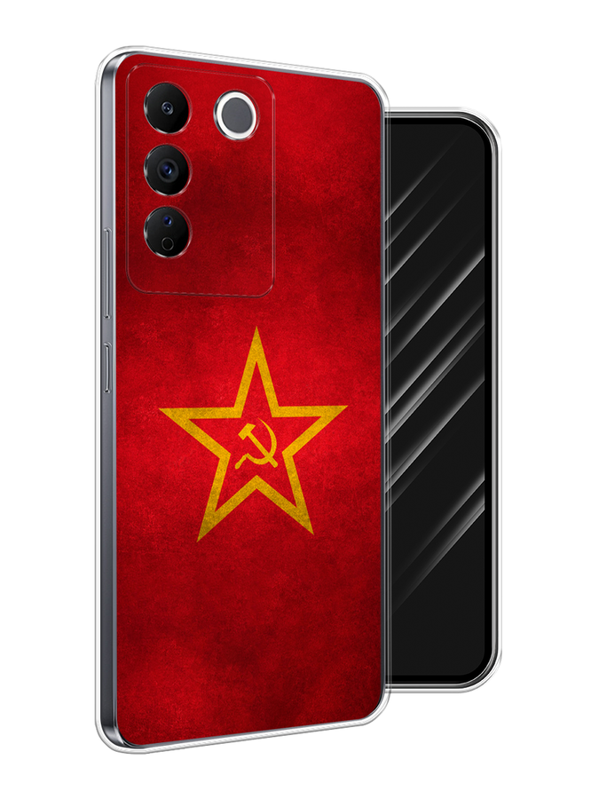 

Чехол Awog на Vivo V27e "Красное знамя", Желтый;красный, 268350-1