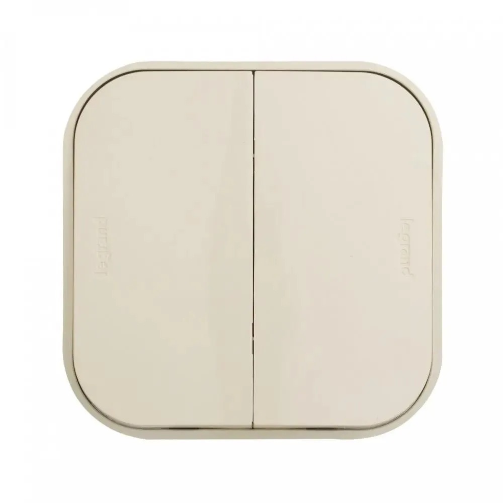 

Выключатель Legrand Quteo 2-клавишный, установка открытая, IP20, слоновая кость 782232, Серый, Выключатель Legrand Quteo 2-клавишный, установка открытая, IP20, слоновая кость [782232]