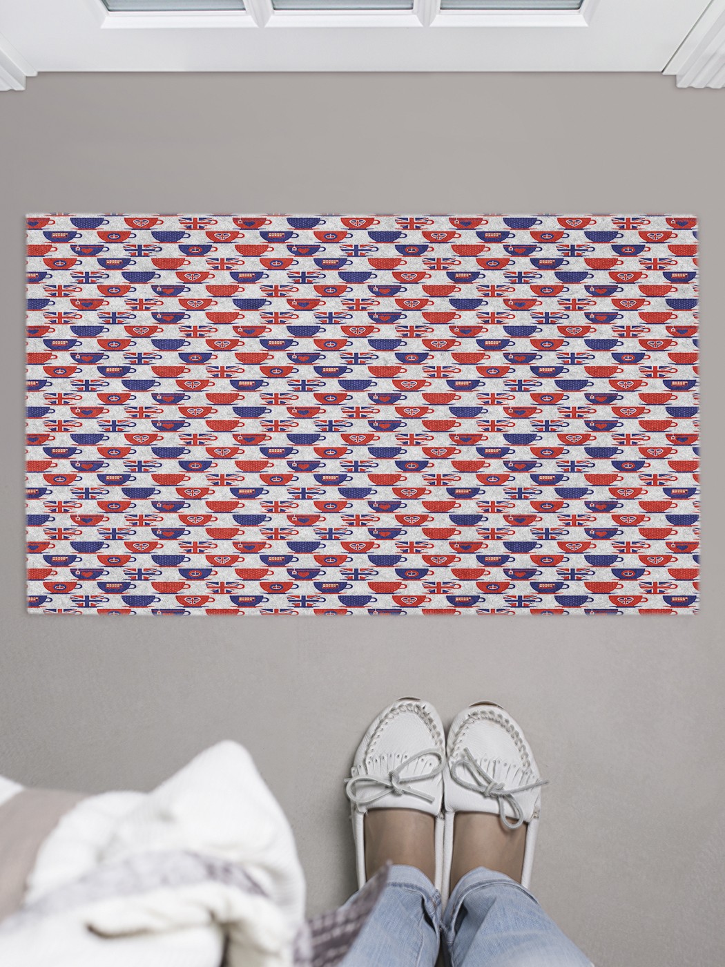 

door_49162 Придверный коврик в прихожую для обуви, на резиновой основе, 75x45 см