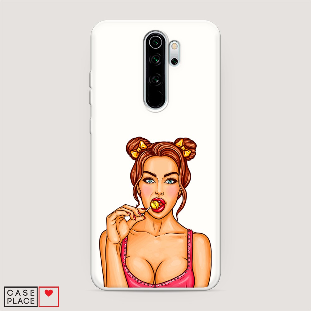 

Матовый силиконовый чехол "Вкусный леденец" на Xiaomi Redmi Note 8 Pro