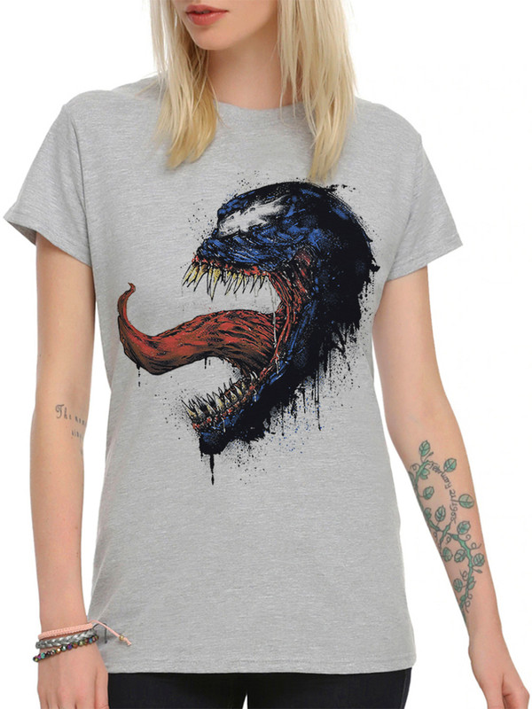 

Футболка женская Design Heroes 625-venom-1fut серая L, 625-venom-1fut