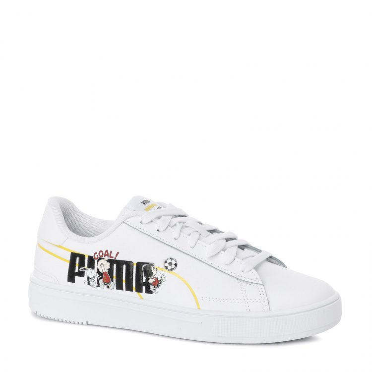 фото Кеды puma peanuts serve pro jr цв. белый р. 39