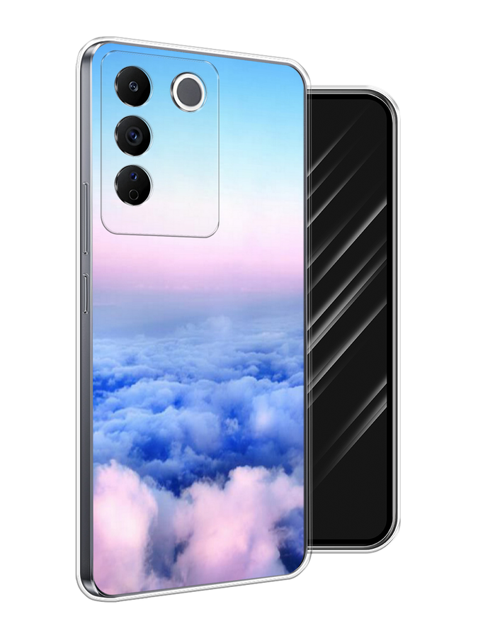

Чехол Awog на Vivo V27e "Облака", Голубой;розовый;бирюзовый, 268350-1