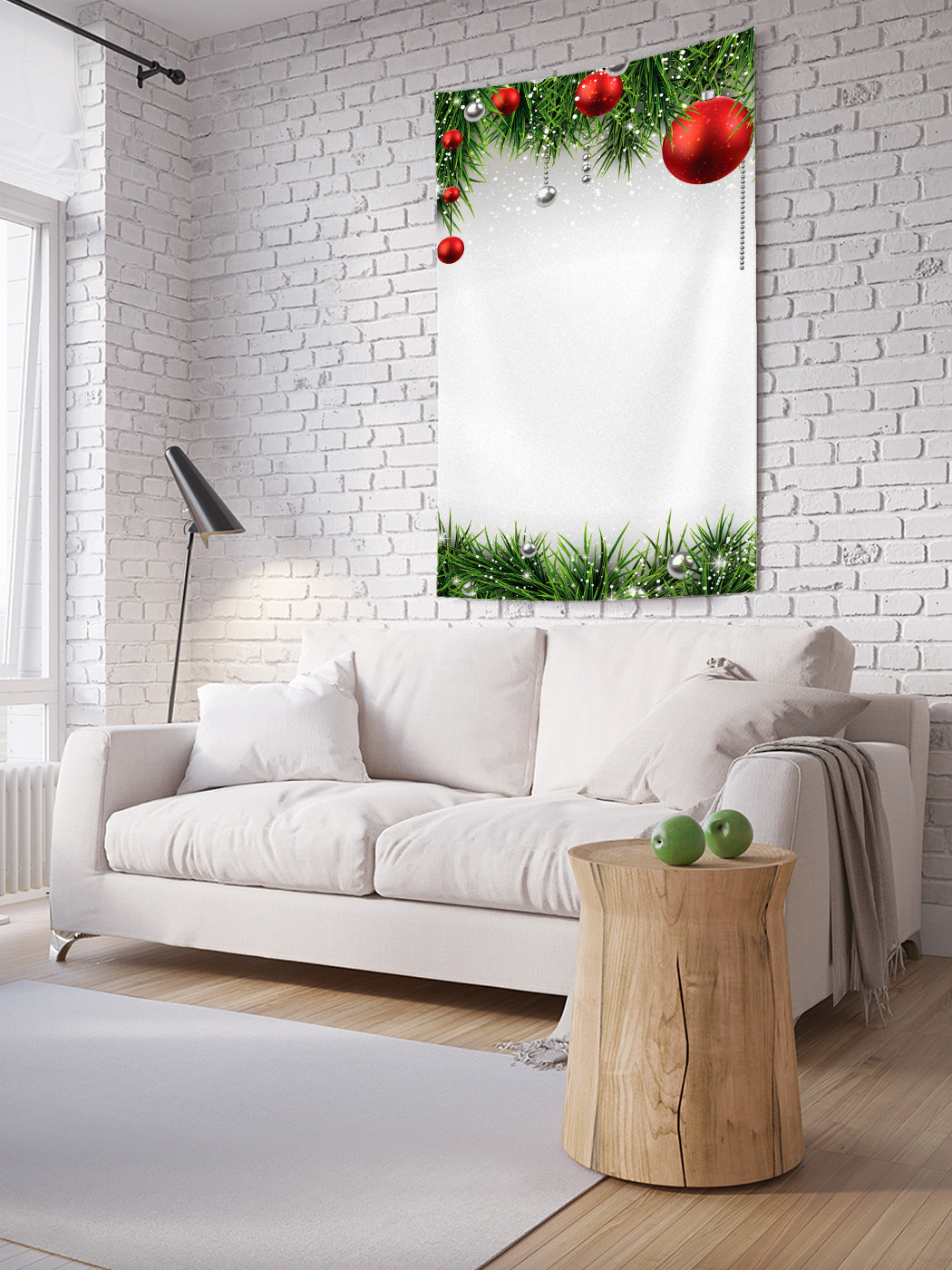 

Вертикальное фотопанно на стену JoyArty Блестящие игрушки 150x200 см, Блестящие игрушки