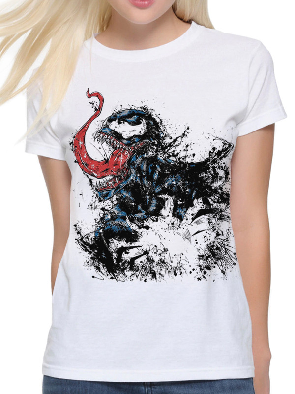 

Футболка женская Design Heroes 623-venom-1fut белая XL, 623-venom-1fut