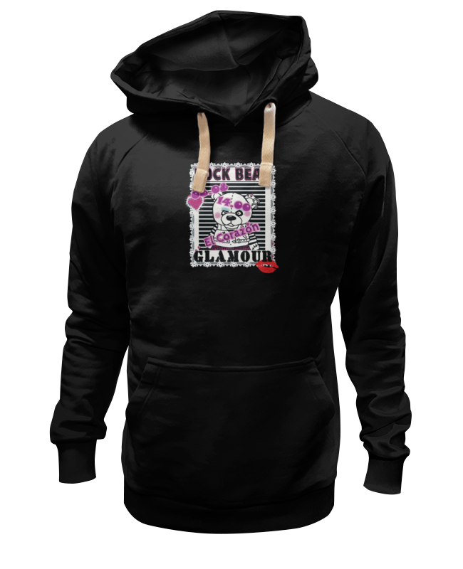 

Толстовка унисекс Printio Rock bear черная XS, Rock bear