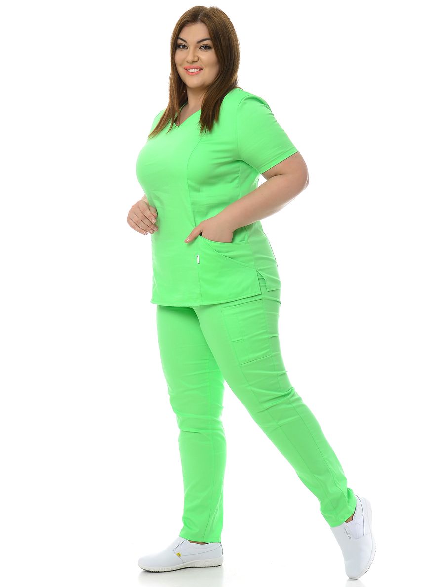 фото Костюм медицинский женский medicalwear сантана 5 117 зеленый 54 ru