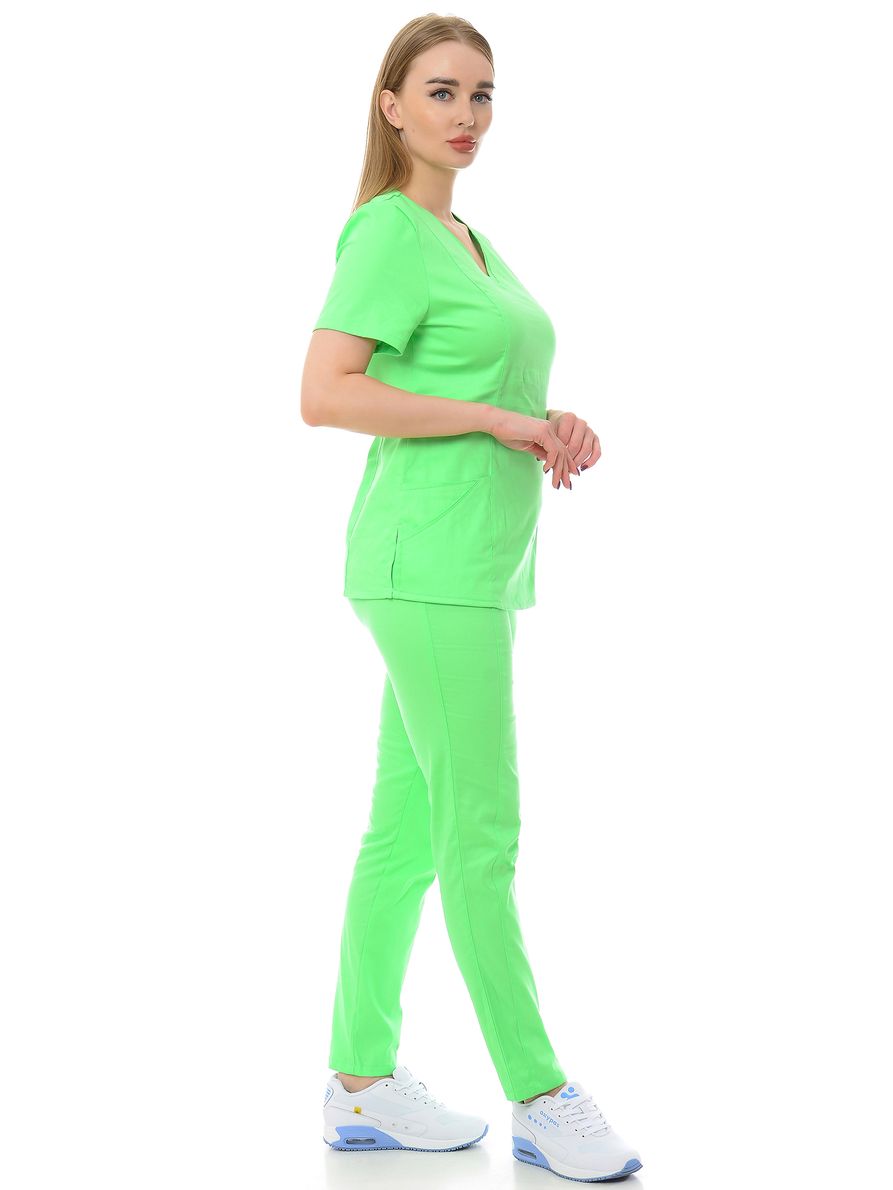 фото Костюм медицинский женский medicalwear сантана 5 117 зеленый 52 ru