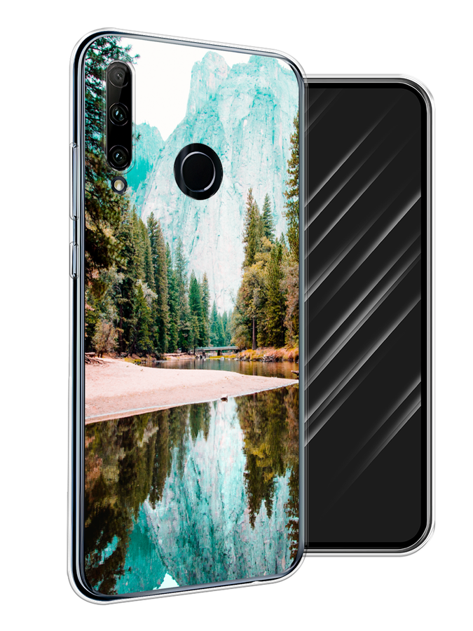 

Чехол Awog на Honor 20 Lite 2019 "Горы 11", Зеленый;голубой, 68950-4