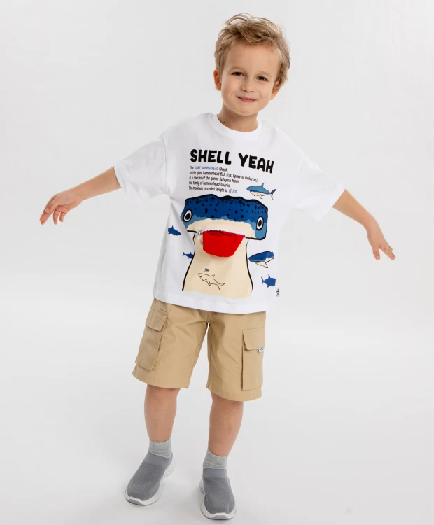 

Футболка Button Blue 124BBBMC12140200, белый, 128, 124BBBMC12140200