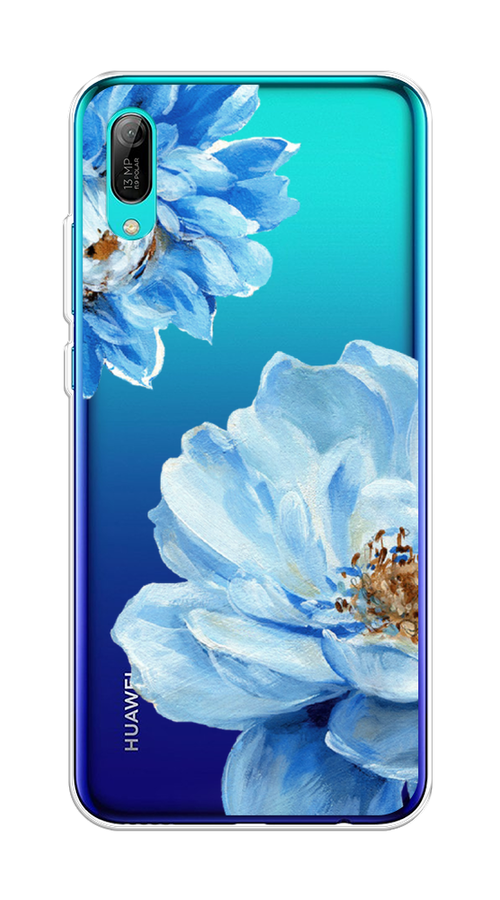 

Чехол Awog на Huawei Y6 Pro (Prime) 2019 "Голубые клематисы", Голубой, 68150-8