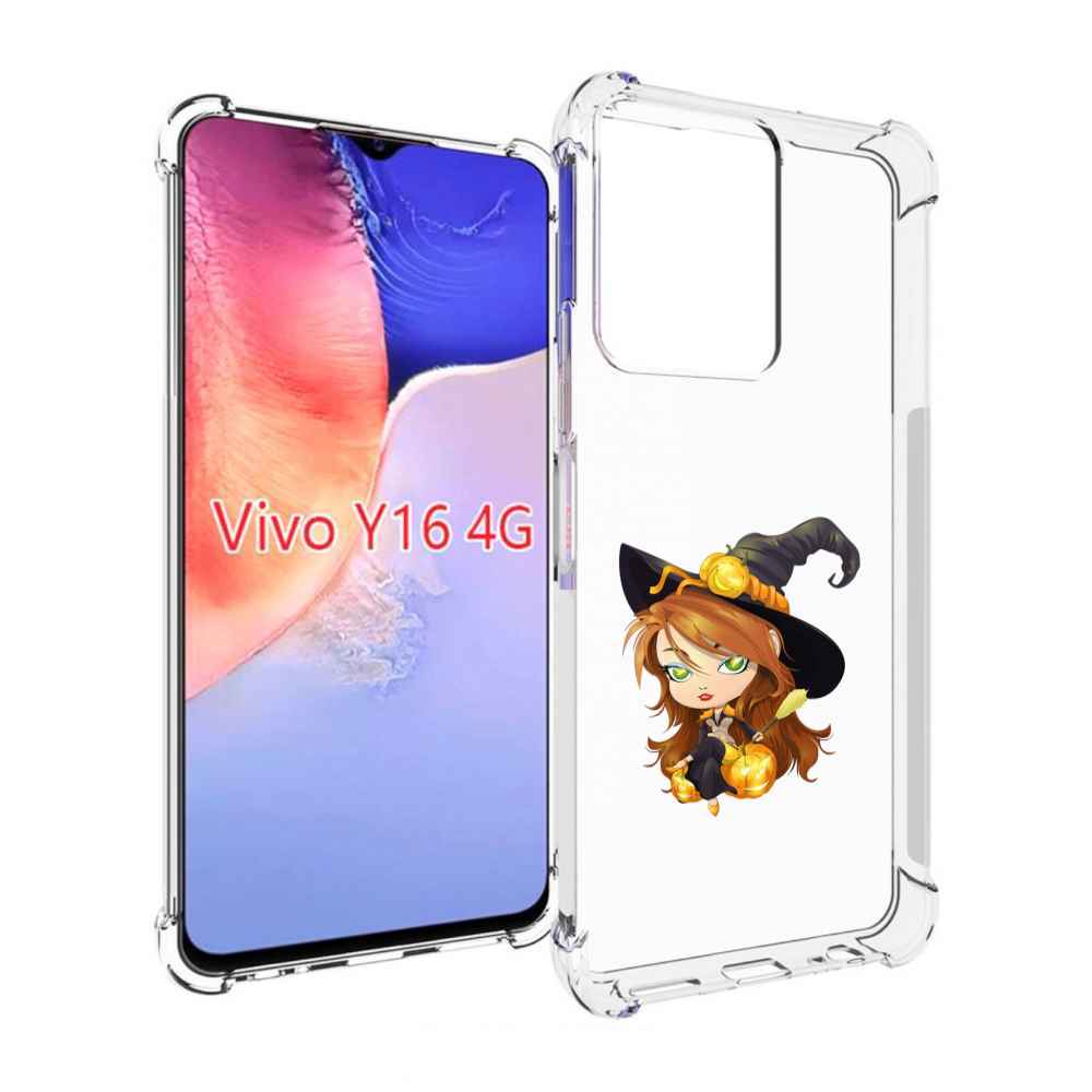 

Чехол MyPads Ведьмочка для Vivo Y16 4G/ Vivo Y02S, Прозрачный, Tocco