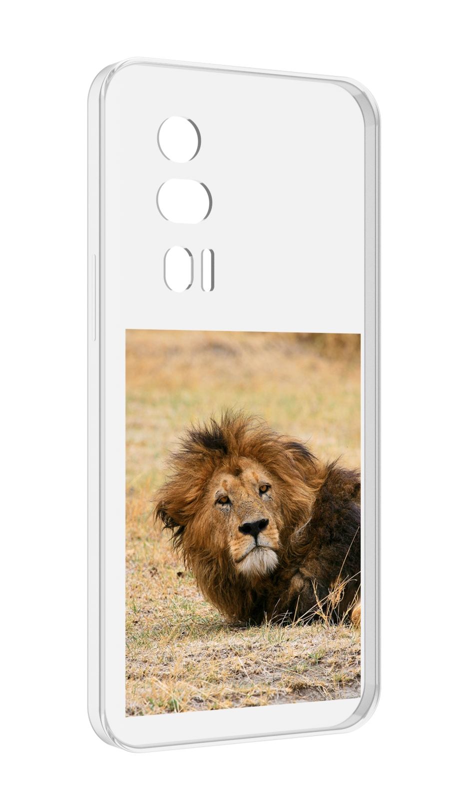 

Чехол MyPads Лев-лежит мужской для Xiaomi Redmi K60 противоударный, Tocco