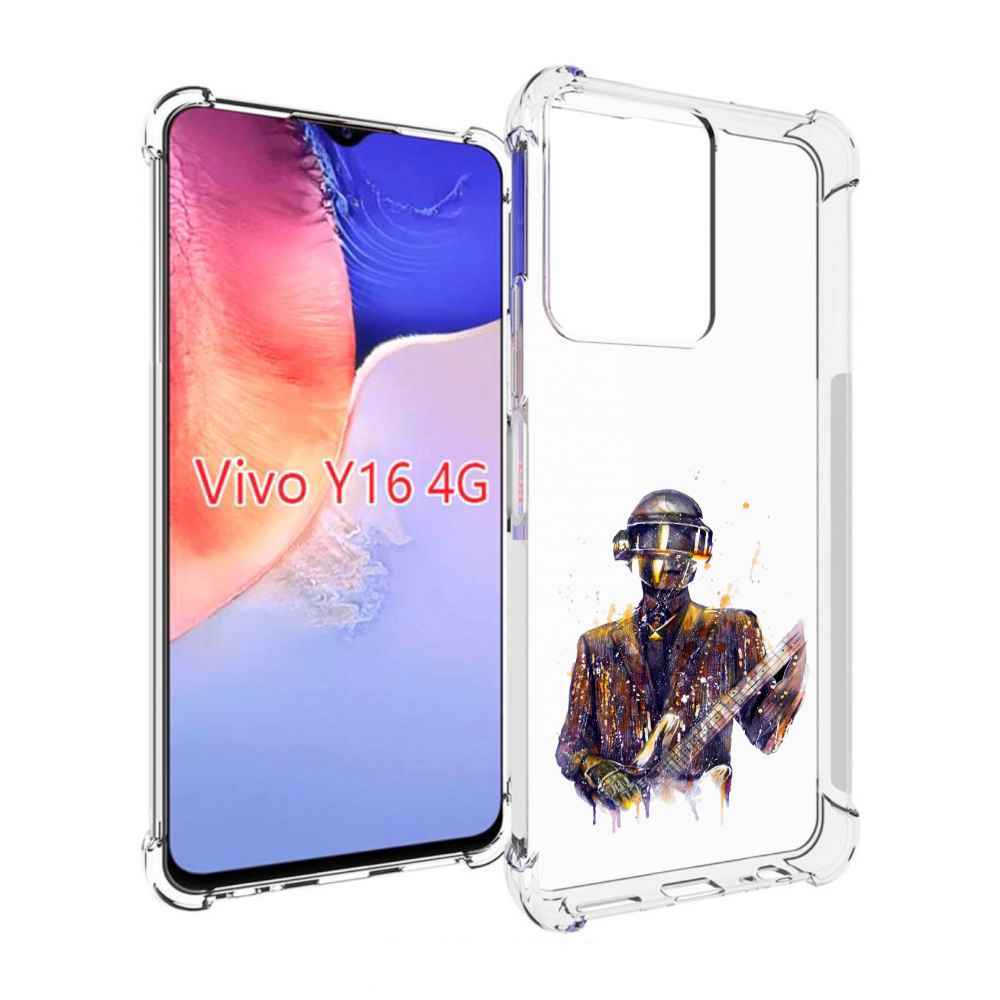 

Чехол MyPads космо-гитарист для Vivo Y16 4G/ Vivo Y02S, Прозрачный, Tocco