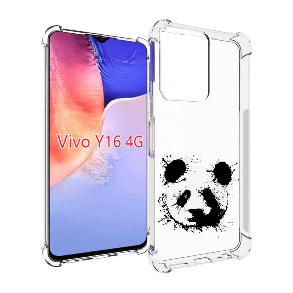 

Чехол MyPads клякса-панда для Vivo Y16 4G/ Vivo Y02S, Прозрачный, Tocco