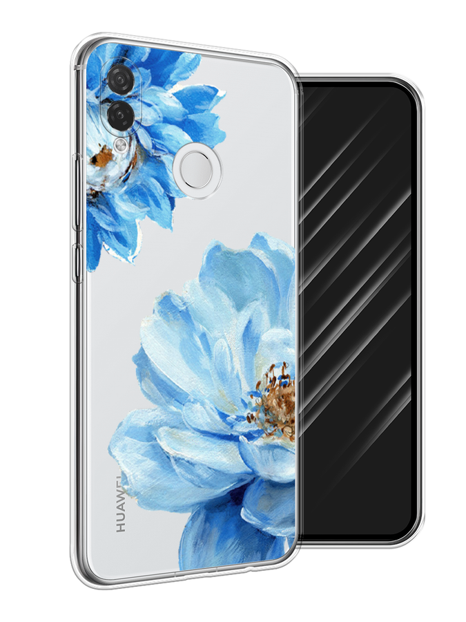 

Чехол Awog на Huawei P Smart Plus "Голубые клематисы", Голубой, 68250-8