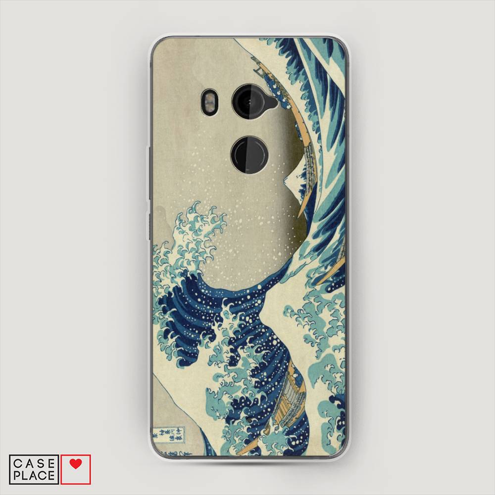 

Чехол Awog на HTC U11 Plus / Эйчтиси U11 Plus "Большая волна в Канагаве", Разноцветный, 102150-9