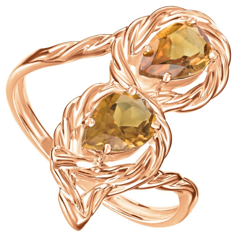

Кольцо из серебра с цитрином р. LAZURIT-ONLINE 848502, 848502