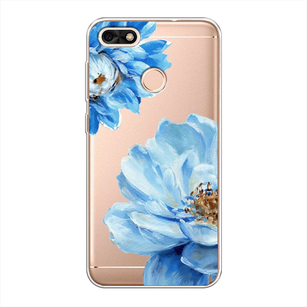 

Чехол Awog на Huawei Nova Lite (2017) "Голубые клематисы", Голубой, 64750-8