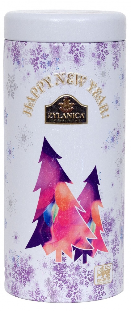 

Чай Zylanica "Happy New Year!", White, Christmas Tree, чёрный листовой, 100 гр