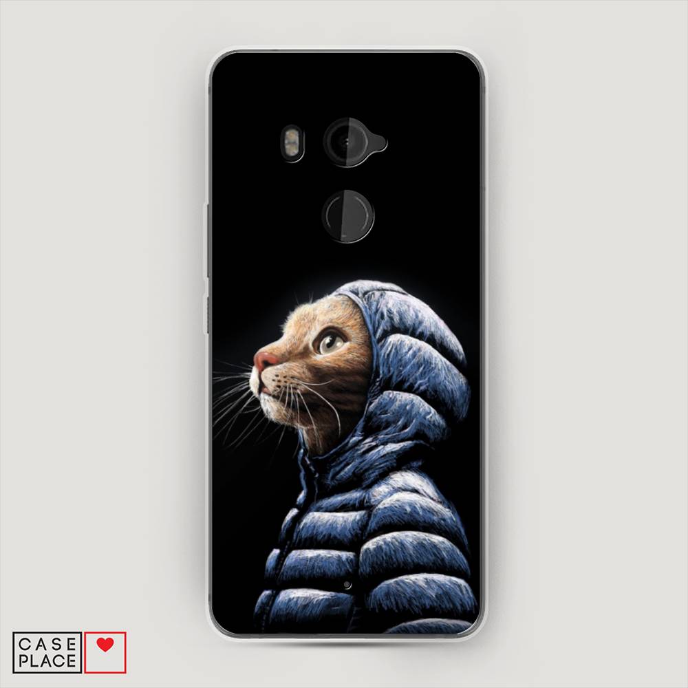 

Чехол Awog на HTC U11 Plus / Эйчтиси U11 Plus "Кот в капюшоне", Разноцветный, 102150-2